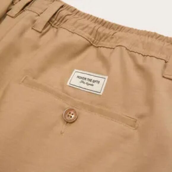 NWT Honor The Gift Men's Baldwin Relaxed Baggy Fit Wool Blend Long Shorts XL - Picture 4 of 4